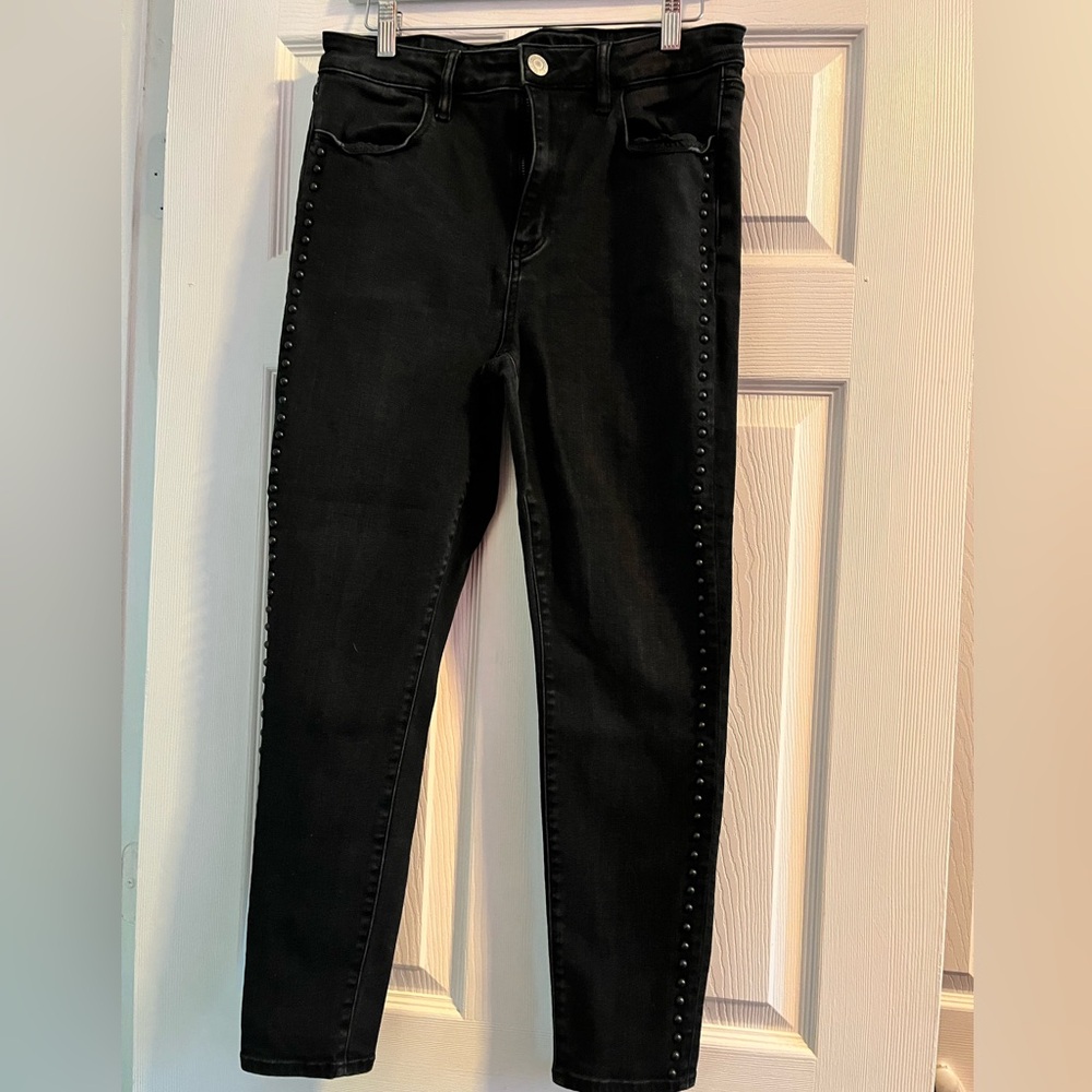 American Eagle Outfitters Black with studs Skinny Jeans